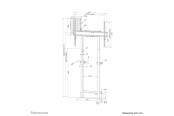 Neomounts WAH 37-100 1TFT motori. weiß Max.110Kg TÜV (Speditionsversand)