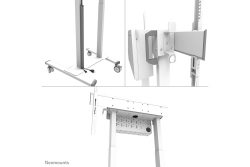 Neomounts BOS 37-100 1TFT weiß Max.110KG motorisisiert TÜV (Speditionsversand)