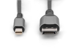 DIGITUS DisplayPort Adapterkabel mini DP->DPort St/St...