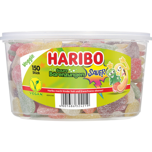 Fruchtgummi Saure Bärenzungen - 150 Stück Dose