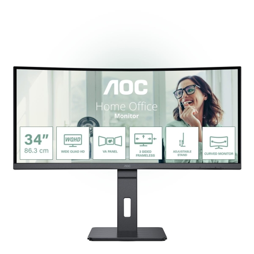 AOC 86,0cm (34) CU34P3CV 21:09 HDMI+DP+USB-C VA Curved retail