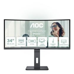AOC 86,0cm (34) CU34P3CV 21:09 HDMI+DP+USB-C VA Curved...