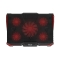 INCA Notebook Kühler 4x 80x15mm Lüfter/LED/2200RPM/2xUSB sw retail