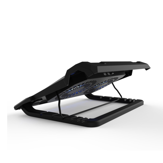 INCA Notebook Kühler 2x 140x2mm Lüfter/LED/1000RPM/2xUSB sw retail