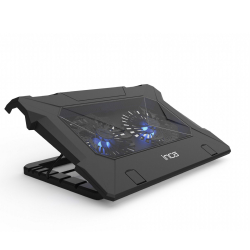 INCA Notebook Kühler 2x 140x2mm Lüfter/LED/1000RPM/2xUSB sw retail