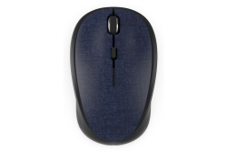 INCA Wrls Maus 1600DPI/4Tasten/2.4GHzUSB-A/Stoff bl retail