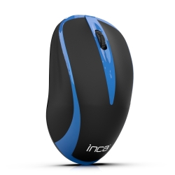 INCA Wrls Maus 1000DPI/3Tasten/2.4GHzUSB-A bl/sw retail