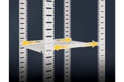 INTELLINET 19 Fachboden variable Schienen 750mm tief grau