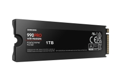 SSD 1TB Samsung M.2 PCI-E NVMe Gen4 990 PRO Heatsink retail