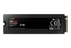 SSD 2TB Samsung M.2 PCI-E NVMe Gen4 990 PRO Heatsink retail