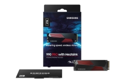 SSD 2TB Samsung M.2 PCI-E NVMe Gen4 990 PRO Heatsink retail