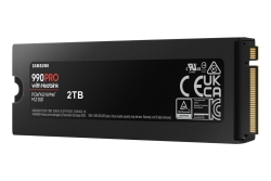 SSD 2TB Samsung M.2 PCI-E NVMe Gen4 990 PRO Heatsink retail