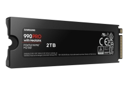 SSD 2TB Samsung M.2 PCI-E NVMe Gen4 990 PRO Heatsink retail