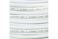 Logilink Patchkabel PrimeLine, Cat.7, S/FTP, weiß, 100 m