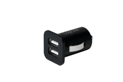 Logilink USB Kfz Netzteil, 2x USB-Port, 10.5W + Antirutschm.