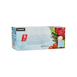 Gefrierbeutel - 3 L, LLDPE-Folie, transparent, 75...