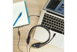 Logilink Stereo-Headset, 1x 3,5-mm-Klinke Bügelmikro Eco-Box
