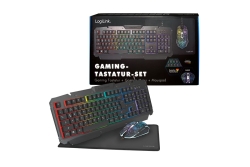 Logilink Gaming-Set aus Tastatur, Maus und Mauspad