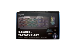 Logilink Gaming-Set aus Tastatur, Maus und Mauspad