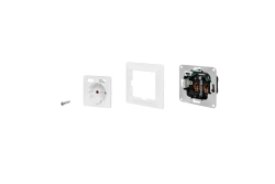Logilink Unterputz-Steckdose, 1x CEE 7/3, 1x USB-A, 1x USB-C