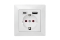Logilink Unterputz-Steckdose, 1x CEE 7/3, 1x USB-A, 1x USB-C