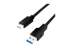 Logilink USB-C Kabel 3.2 Gen1, C/M zu USB-A/M, schwarz 1,5 m
