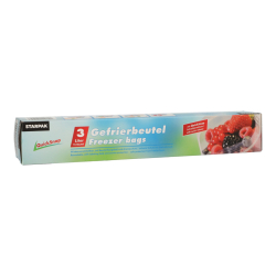 Gefrierbeutel mit Druckverschluss QuickSnap - 3 l, 15...