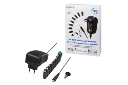 Logilink Universalnetzteil mit USB-Port, 3-12V, 24W, 1,45m