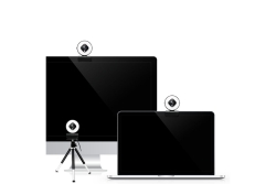 Logilink Webcam FHD 76° Dual-Mikro Autof. Ringlicht Stativ
