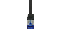 Logilink Patchkabel Ultraflex, Cat.6A, S/FTP, schwarz, 0,5 m