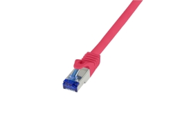 Logilink Patchkabel Ultraflex, Cat.6A, S/FTP, rot, 0,5 m