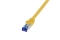 Logilink Patchkabel Ultraflex, Cat.6A, S/FTP, gelb, 0,5 m