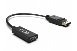 INCA Adapter DisplayPort->HDMI1.4 4K-UHD St/Bu 0.20m schwarz retail