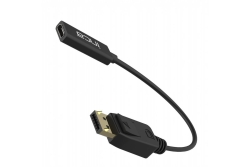 INCA Adapter DisplayPort->HDMI1.4 4K-UHD St/Bu 0.20m schwarz retail
