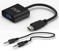INCA Adapter HDMI->VGA +3.5mm AUX St/Bu FHD@ 60Hz 0.20m sw retail