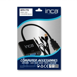 INCA Adapter HDMI->VGA +3.5mm AUX St/Bu FHD@ 60Hz 0.20m sw retail