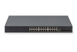 DIGITUS Switch 19 24-Port +4x SFP+Gigabit managed schwarz