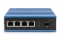 DIGITUS Switch Ind. 4-Port Gigabit 30W PoE Unmanaged blau