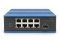 DIGITUS Switch Ind. 8-Port 10/100 PoE Unmanaged blau