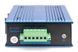 DIGITUS Switch Ind. 4-Port 10/100 30W PoE Unmanaged blau