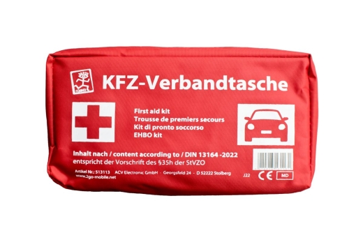 2GO KFZ-Verbandtasche zertifiziert nach DIN 13164:2022