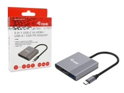 Equip Dock 3-1 USB-C->HDMI,USB-A,100W USB-C 0.25m