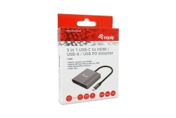 Equip Dock 3-1 USB-C->HDMI,USB-A,100W USB-C 0.25m