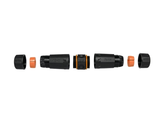 Equip Inline-Koppler Cat6a RJ45 IP68 Out/gesch. Bu/Bu 250MHz Polybeutel
