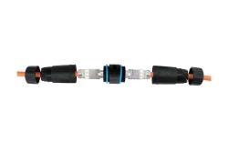 Equip Inline-Koppler Cat6a RJ45 IP68 Out/gesch. Bu/Bu 500MHz Polybeutel
