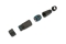 Equip Inline-Koppler Cat6a RJ45 IP68 Out/gesch. Bu/Bu 500MHz Polybeutel