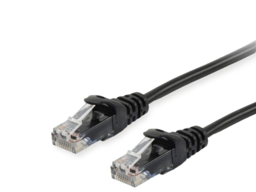 Equip Patchkabel Cat6A U/UTP 2xRJ45 15.00m schwarz LSZH Polybeutel