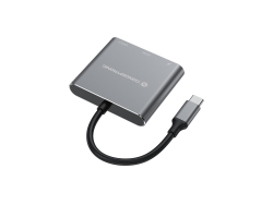 CONCEPTRONIC 3-1 Dock USB-C->HDMI/USB-A/100WPD 25cm gr