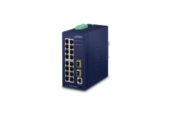 PLANET Industrial 16-Port Managed Switch IGS-4215-16T2S