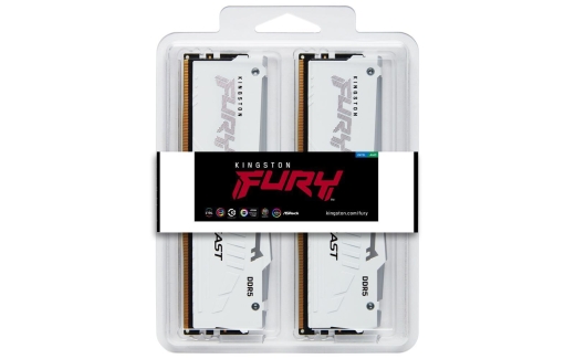 DDR5 32GB PC 5600 CL36 Kingston KIT (2x16GB) FURY Beast Whi retail